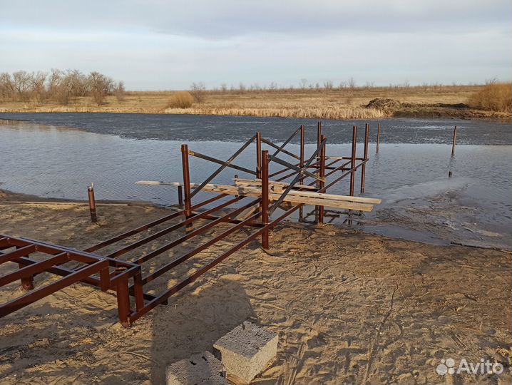 Понтонный комплекс. Пристань. Причал. Понтон. Трап