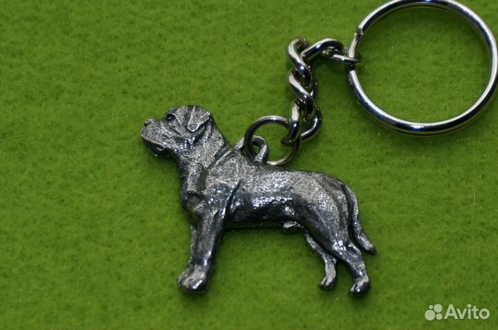 Брелки с фигурками собак разных пород