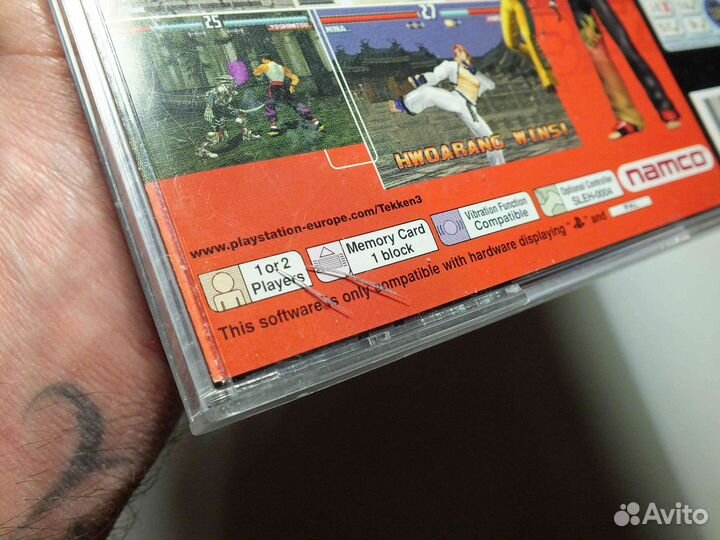 Диск с игрой Tekken 3 на PS1
