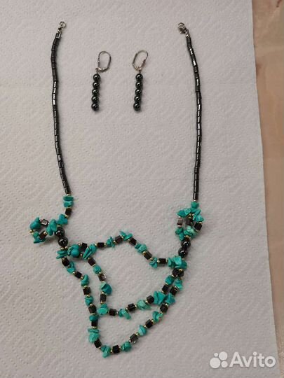 Комплект серьги + колье
