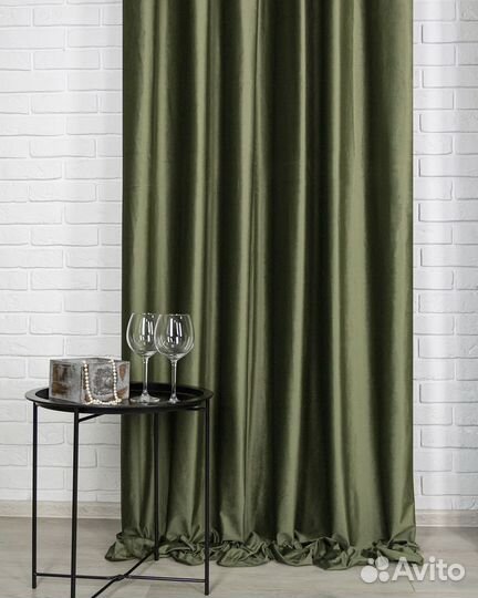 Шторы бархат Беллиссимо тросниковый новые пошив