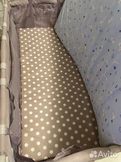 Манеж кровать happy baby с матрасом