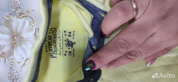 Летняя одежда для мальчика боди размер 74 -80