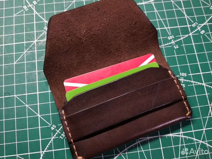 Картхолдер из натуральной кожи ручная работа