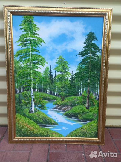 Панно из камня