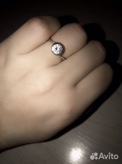 Кольцо серебро