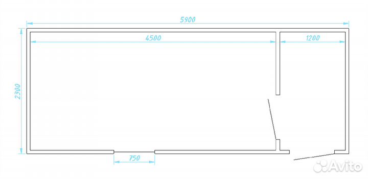 Бытовка двухкомнатная