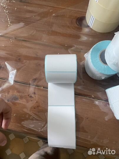 Термо этикетки 75/120 300шт рулон, этикетки озон