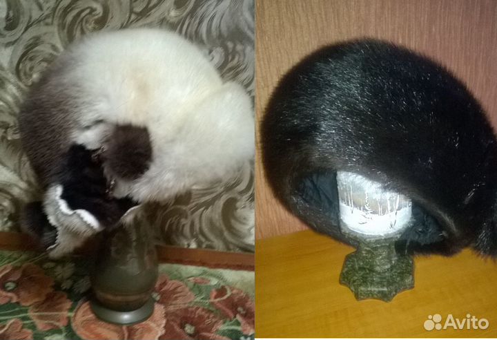 Берет. Шапка. из меха норки