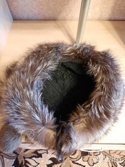 Шапка женская из чернобурки