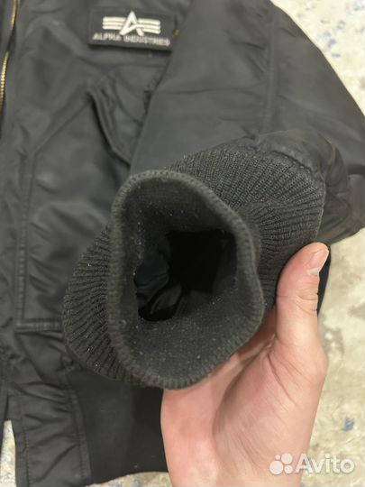 Бомбер alpha industries cwu 45 черный