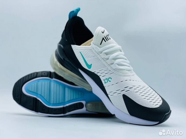 Nike air max 270 бело-чёрные разм. 44