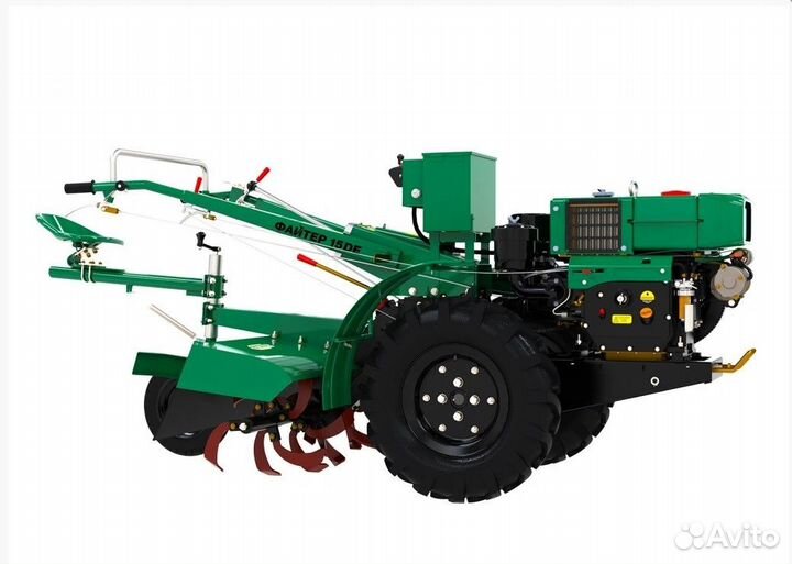 Мотоблок дизельный 15 DE + почвофреза файтер