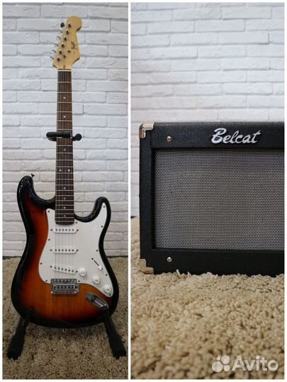 Электрогитара flight комбоусилитель Belcat