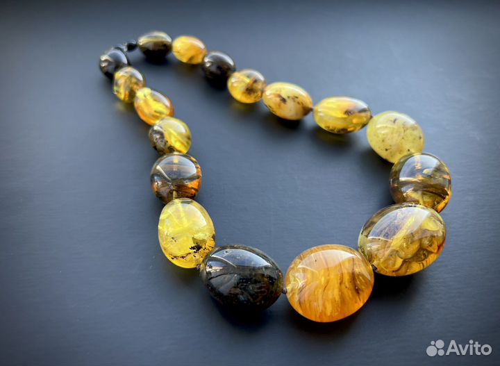 Бусы из натурального янтаря