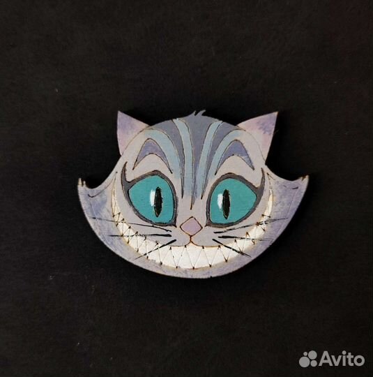 Деревянные значки Котики в ассортименте