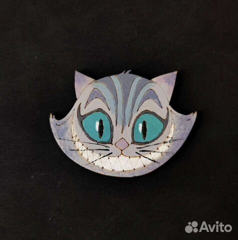 Деревянные значки Котики в ассортименте