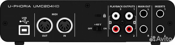 Аудиоинтерфейс Behringer UMC204HD