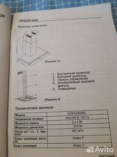Вытяжка настеная grundig gdkp5460bc