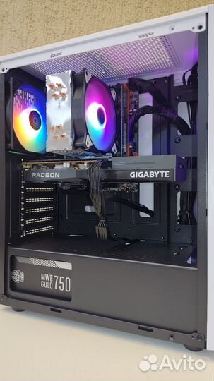 Игровой пк Intel Xeon 2670v3 + RX 6600 8 gb