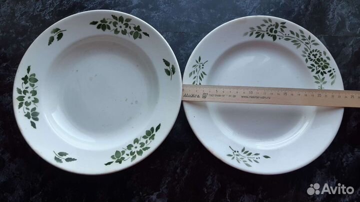 Антикварные тарелки 2шт зик 30-40гг СССР