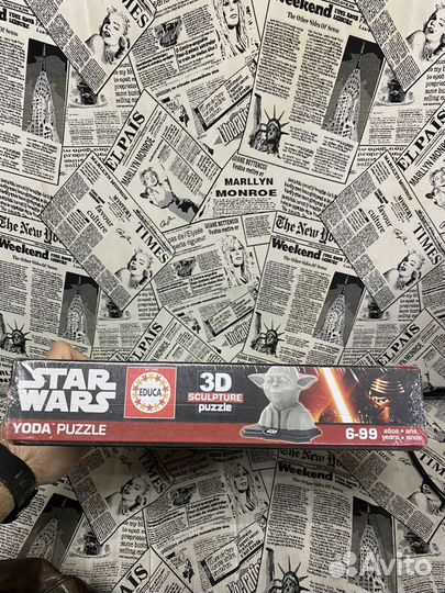 Star Wars Yoda 3D Пазл 160 (новый)