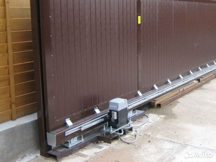 Автоматика для распашных ворот / Монтаж Установка