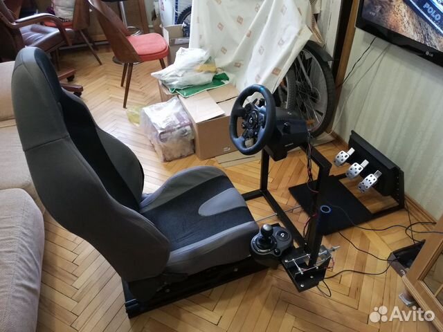 Кокпит с рулём Logitech G923+Shifter+Ручник