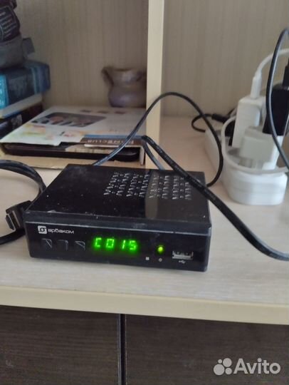 Цифровая тв приставка 20 каналов бу с антенной