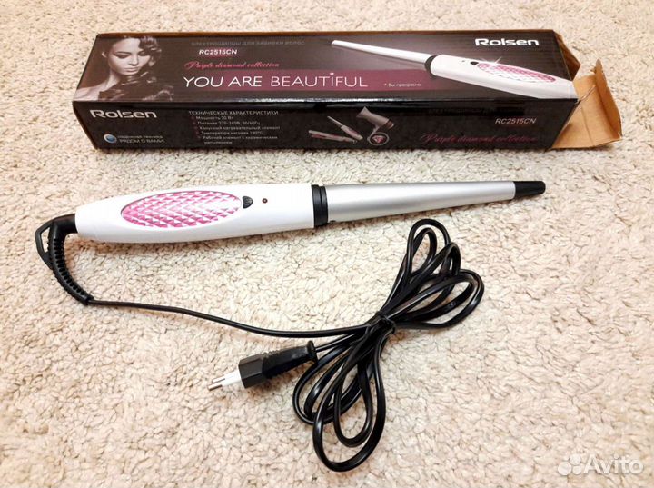 Электрощипцы Rolsen для завивки волос