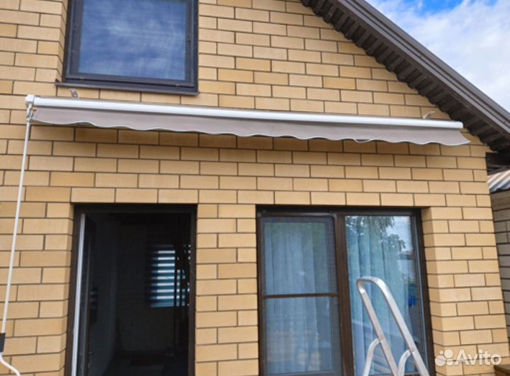 Маркиза механическая 3*2 м. Навес для террасы