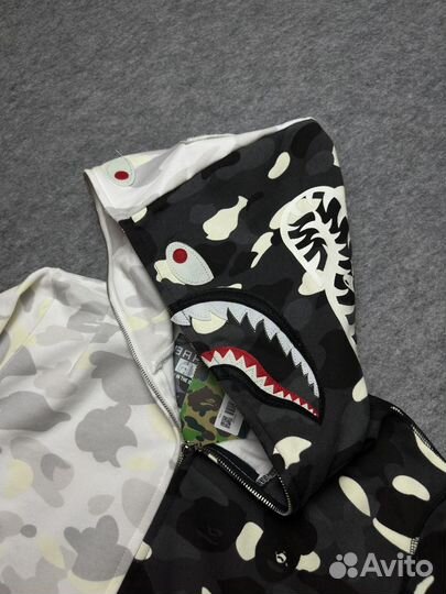 Зип худи Bape Shark