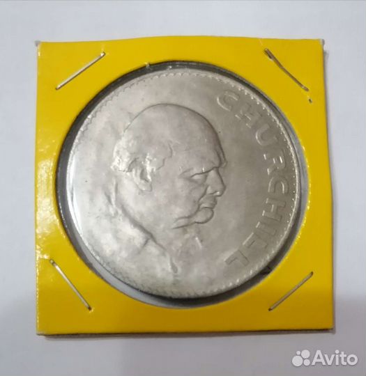 Монета Великобритании 1крона 1965г.Уинстон Черчиль