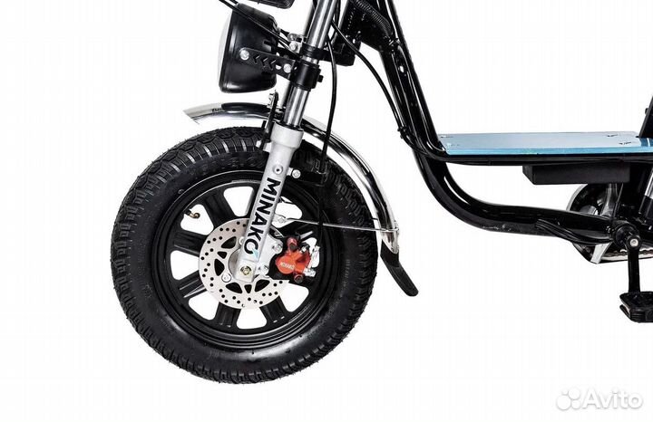 Электровелосипед monster black (чёрный) колхозник