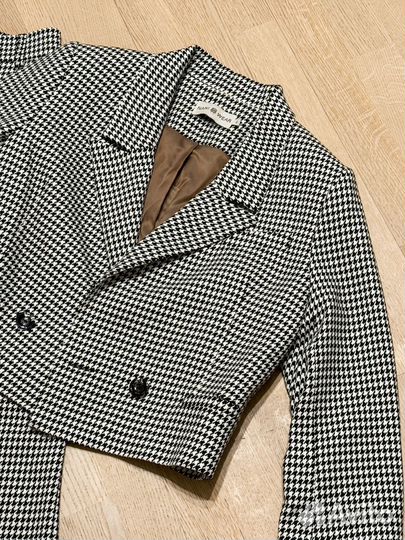 Брючный костюм женский в гусиную лапку XS