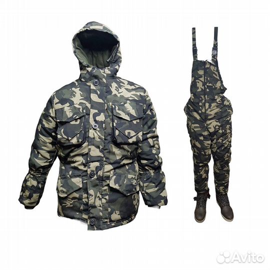 Костюм Горка полукомбинезон зимний на флисе лесно