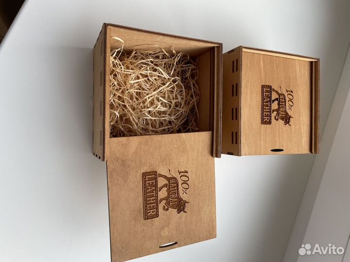 Деревянная подарочная коробка для ремня