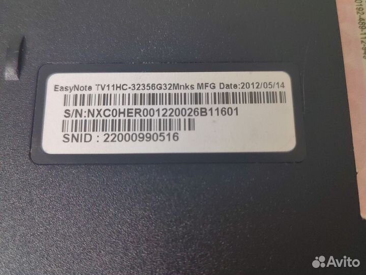 Ноутбук packard bell