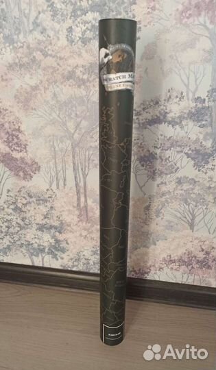 Карта мира, скретч карта, стирающаяся