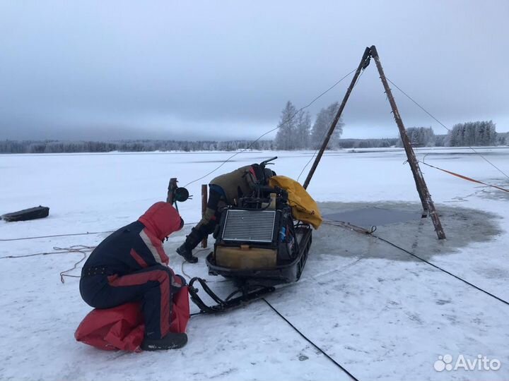 Водолазы(подьем техники)