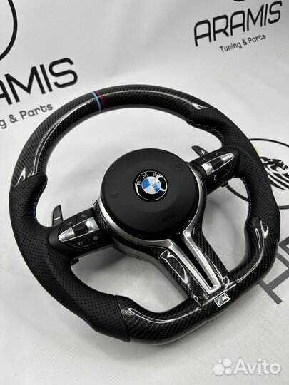 М руль BMW F15 F16 F30 F32 M3 M4 карбон анатомия