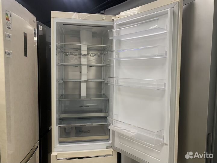 Холодильник LG GA-B509seum, бежевый
