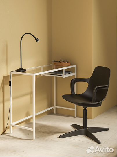 Компьютерный стол для ноутбука IKEA стекло 100x36