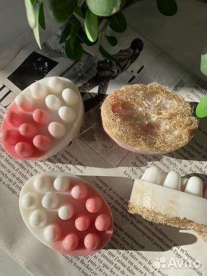 Мыло ручной работы / мыло с люфой / мыло массажное