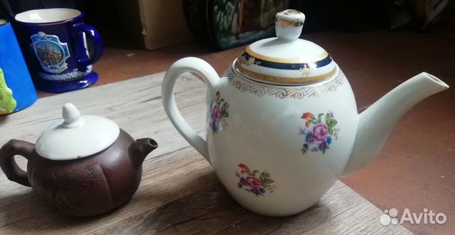 Чайники заварочные советский 1л и китайский 0.2л