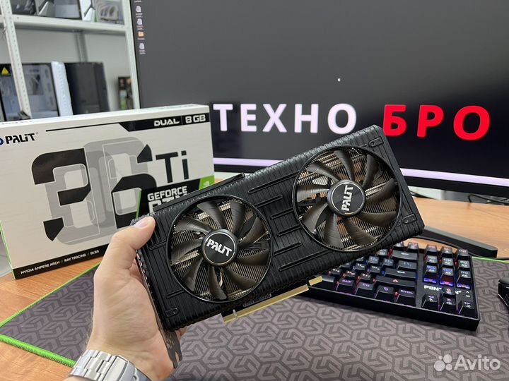 Видеокарта Palit RTX 3060Ti (отл.сост)