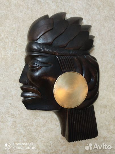 Деревянное панно на стену Индеец