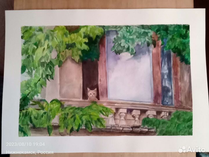 Картина акварельная