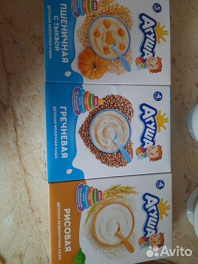 Каша молочная и безмолочная детская