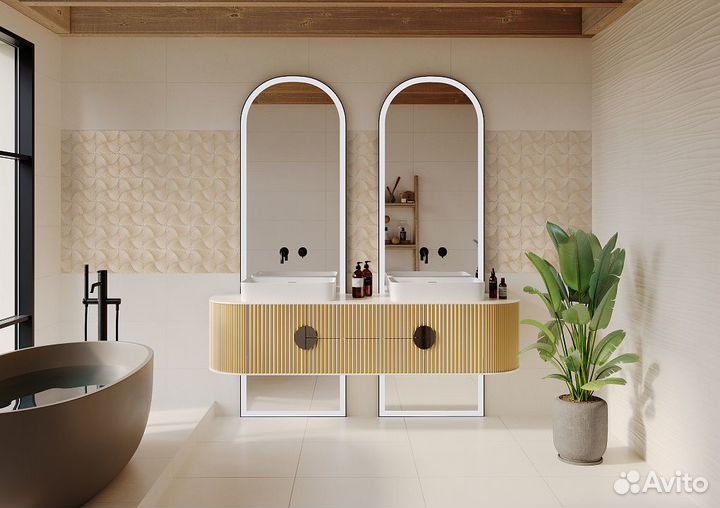 Керамическая плитка Astrid light beige wall 02